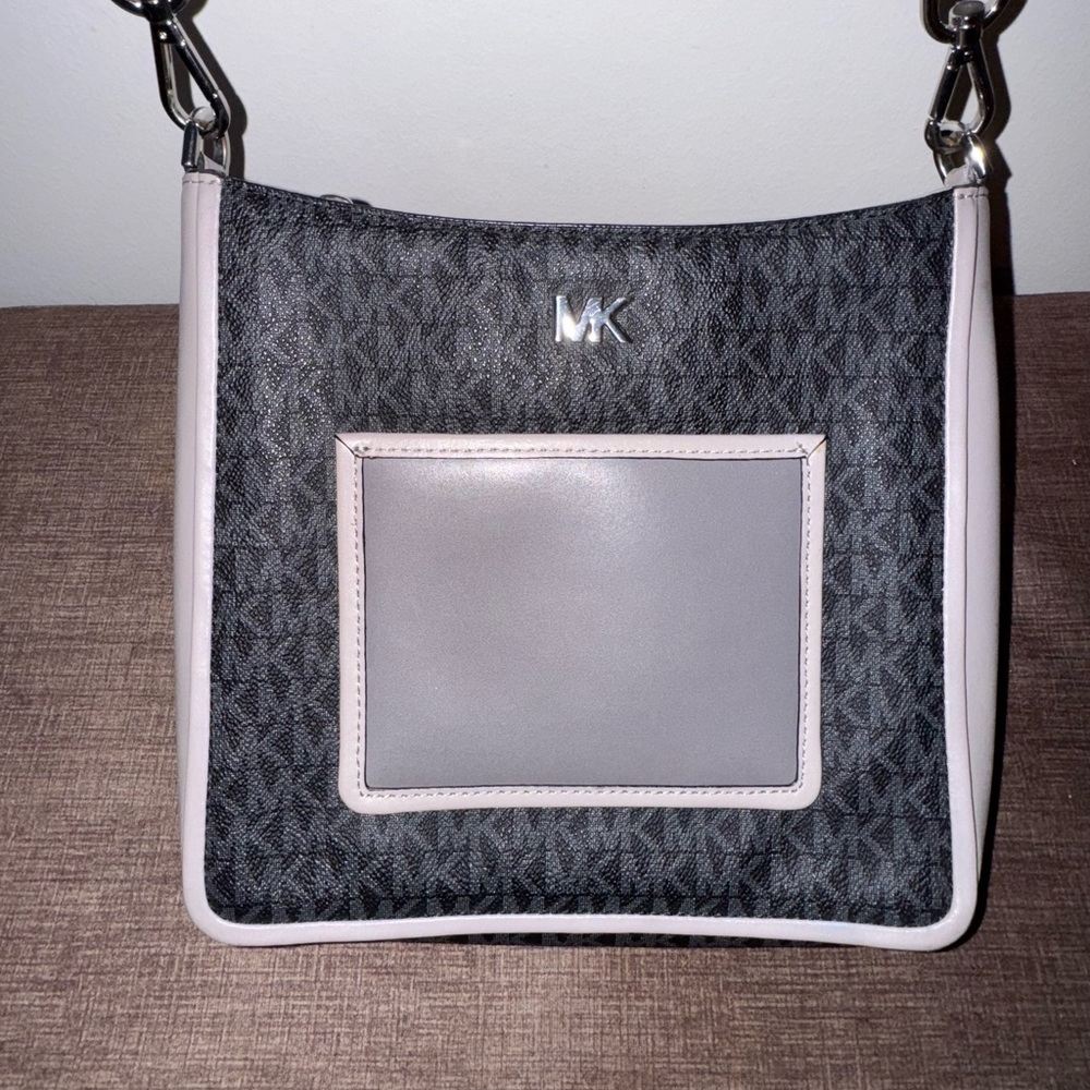 Michael Kors Black and Gray Crossbody Bag